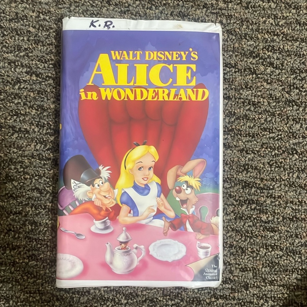 Vintage VHS Tape Alice in Wonderland
